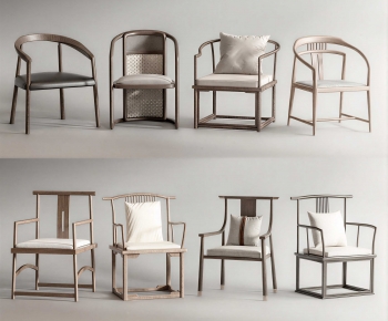 New Chinese Style Chinese Style Lounge Chair-ID:643783096