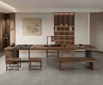 New Chinese Style Tea Tables And Chairs-ID:259613048
