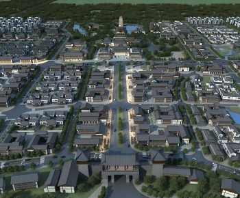 Modern Architectural Bird's-eye View Planning-ID:230043892