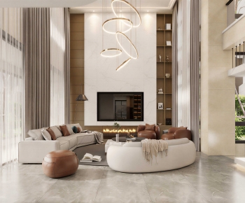 Modern A Living Room-ID:240736961