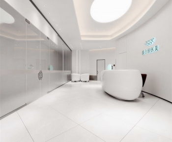 Modern Office Reception Desk-ID:978729012