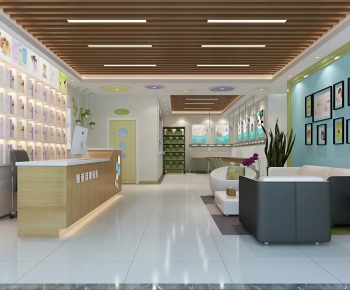 Modern Office Reception Desk-ID:253381971