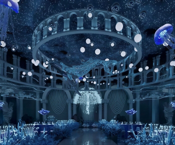 Modern Banquet Hall-ID:995080952