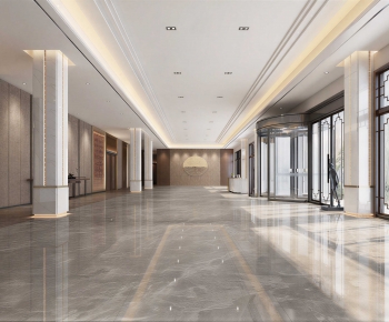 Modern Office Reception Desk-ID:763652093