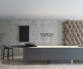 Modern Office Reception Desk-ID:558439975