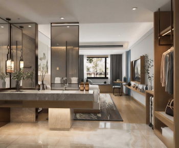 Modern Clothes Storage Area-ID:286621097