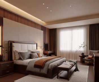 New Chinese Style Bedroom-ID:110213996