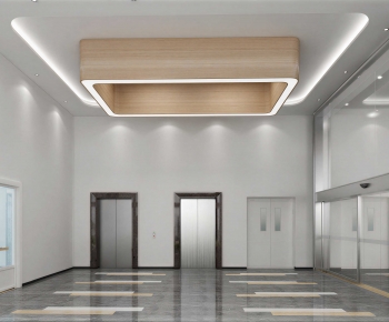 Modern Office Elevator Hall-ID:801826954