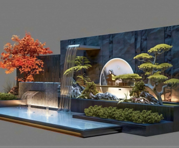 Modern Rockery Waterscape-ID:958682065