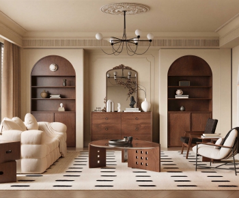 French Style A Living Room-ID:881912955
