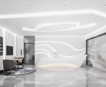 Modern Office Reception Desk-ID:812175996