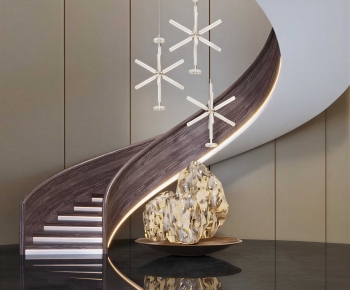 Modern Rotating Staircase-ID:665097005