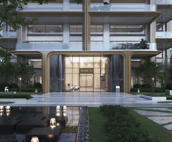 Modern Building Appearance-ID:403377062