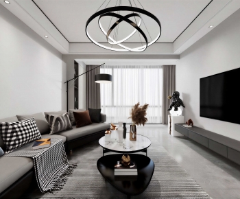 Modern A Living Room-ID:456665995