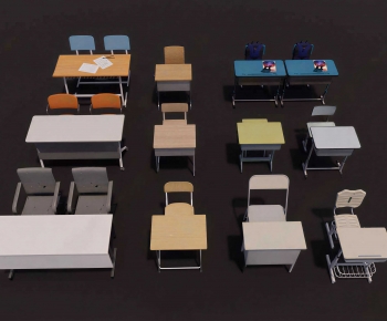 Modern Computer Desk And Chair-ID:435252903