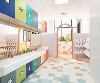Modern Children's Restroom-ID:399367091