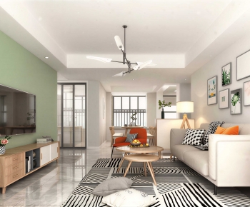 Modern A Living Room-ID:533390016