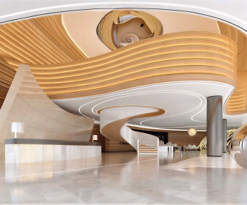 Modern Office Reception Desk-ID:659759044