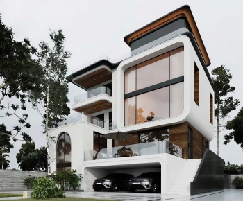 Modern Building Appearance-ID:398081063