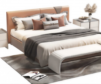 Modern Double Bed-ID:660165076