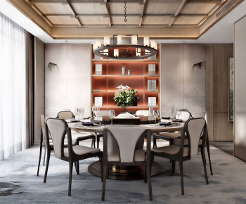 New Chinese Style Dining Room-ID:118839036