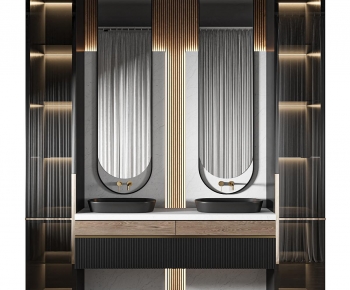 Modern Bathroom Cabinet-ID:614418032
