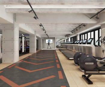 Modern Home Fitness Room-ID:743036993