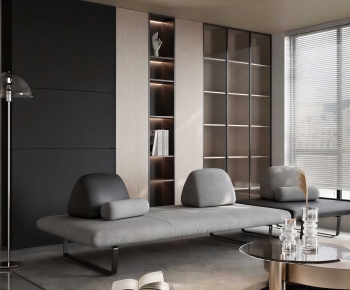 Modern Three-seat Sofa-ID:320664884