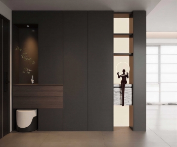 Modern Entrance Cabinet-ID:270751959