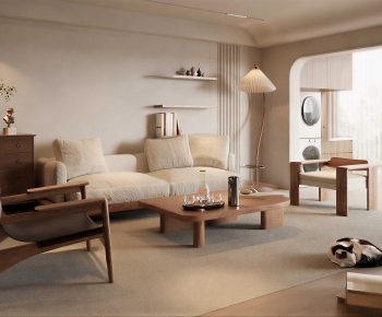 Wabi-sabi Style A Living Room-ID:938189987