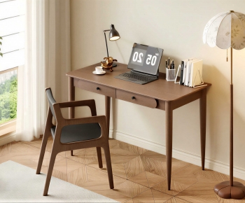 American Style Computer Desk And Chair-ID:779919613