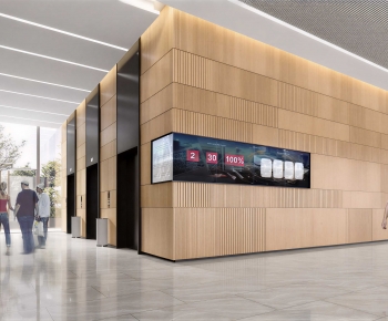 Modern Office Elevator Hall-ID:114061126