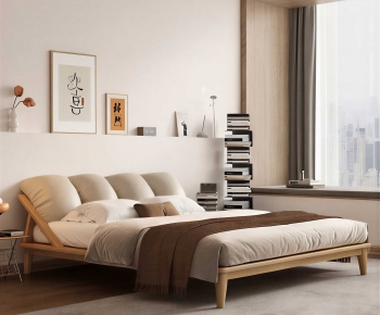 Modern Double Bed-ID:860471963