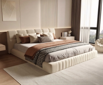 Modern Double Bed-ID:509284972