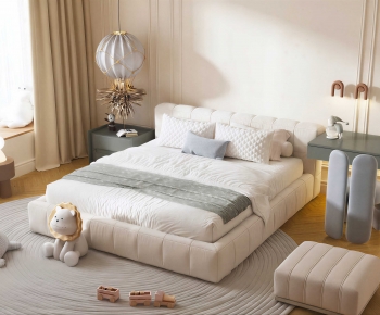 Modern Double Bed-ID:886394984