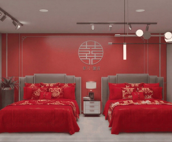Modern Double Bed-ID:153032061