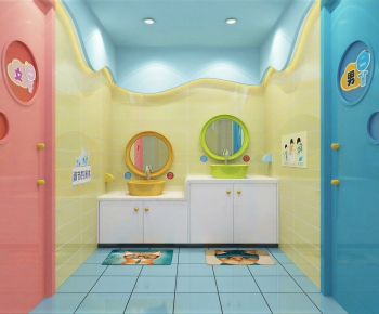 Modern Children's Restroom-ID:421251067