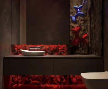 Modern Bathroom Cabinet-ID:165610075