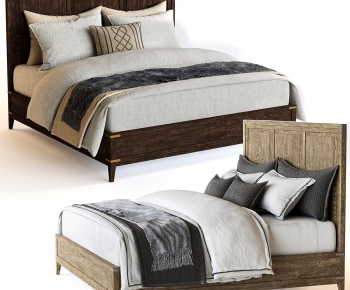 Modern Double Bed-ID:833693987