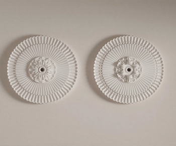 European Style Plaster Carved Top Plate-ID:613310109