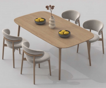 Modern Dining Table And Chairs-ID:980539375