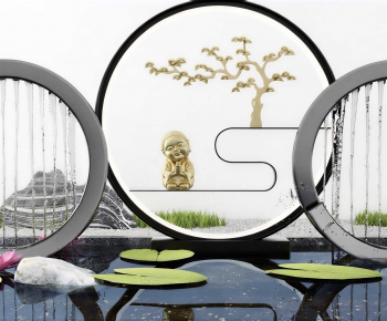 New Chinese Style Rockery Waterscape-ID:966331012