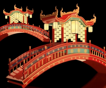 New Chinese Style Bridge-ID:400274043