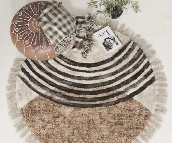 Modern Circular Carpet-ID:384618044