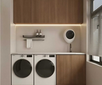 Modern Laundry Cabinet-ID:901726968