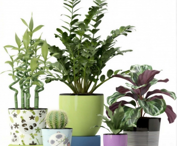 Modern Potted Green Plant-ID:661717899