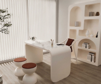 Modern Computer Desk And Chair-ID:842226032