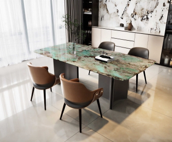 Modern Dining Table And Chairs-ID:887916099
