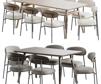 Modern Dining Table And Chairs-ID:562345034