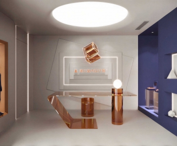 Modern Computer Desk And Chair-ID:528600934